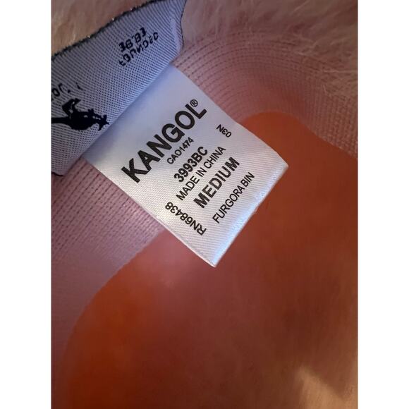 Kangol Furgora Bin Bucket Hat MED Soft Pink Fuzzy HipHop Streetwear - Picture 5 of 6